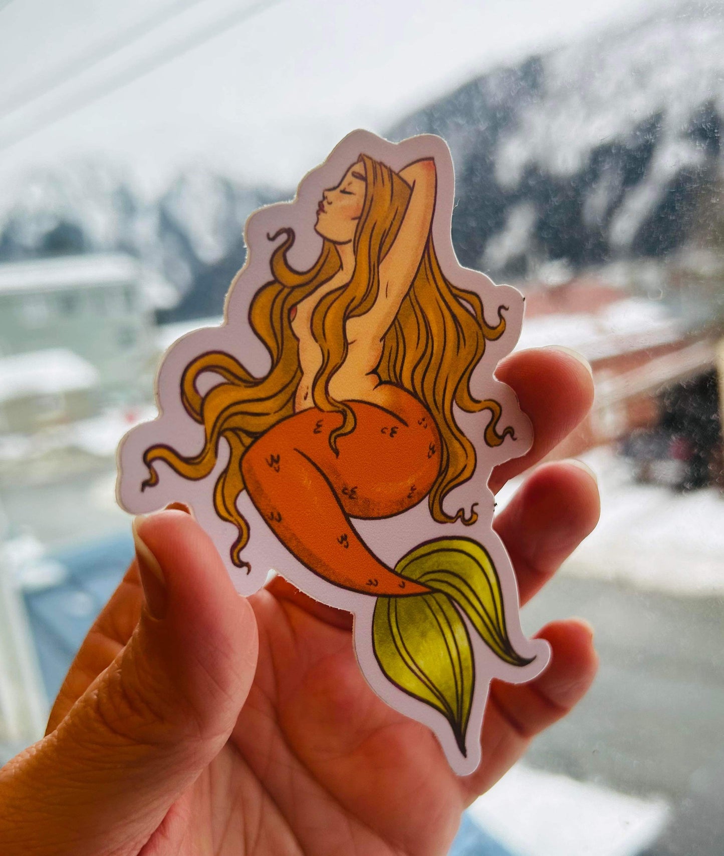 Citrus Mermaid sticker